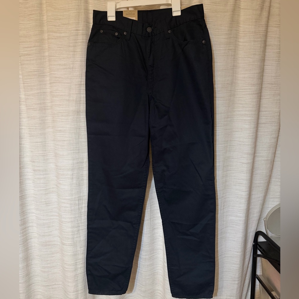 Levi Strauss Navy Blue High-Waisted Pants